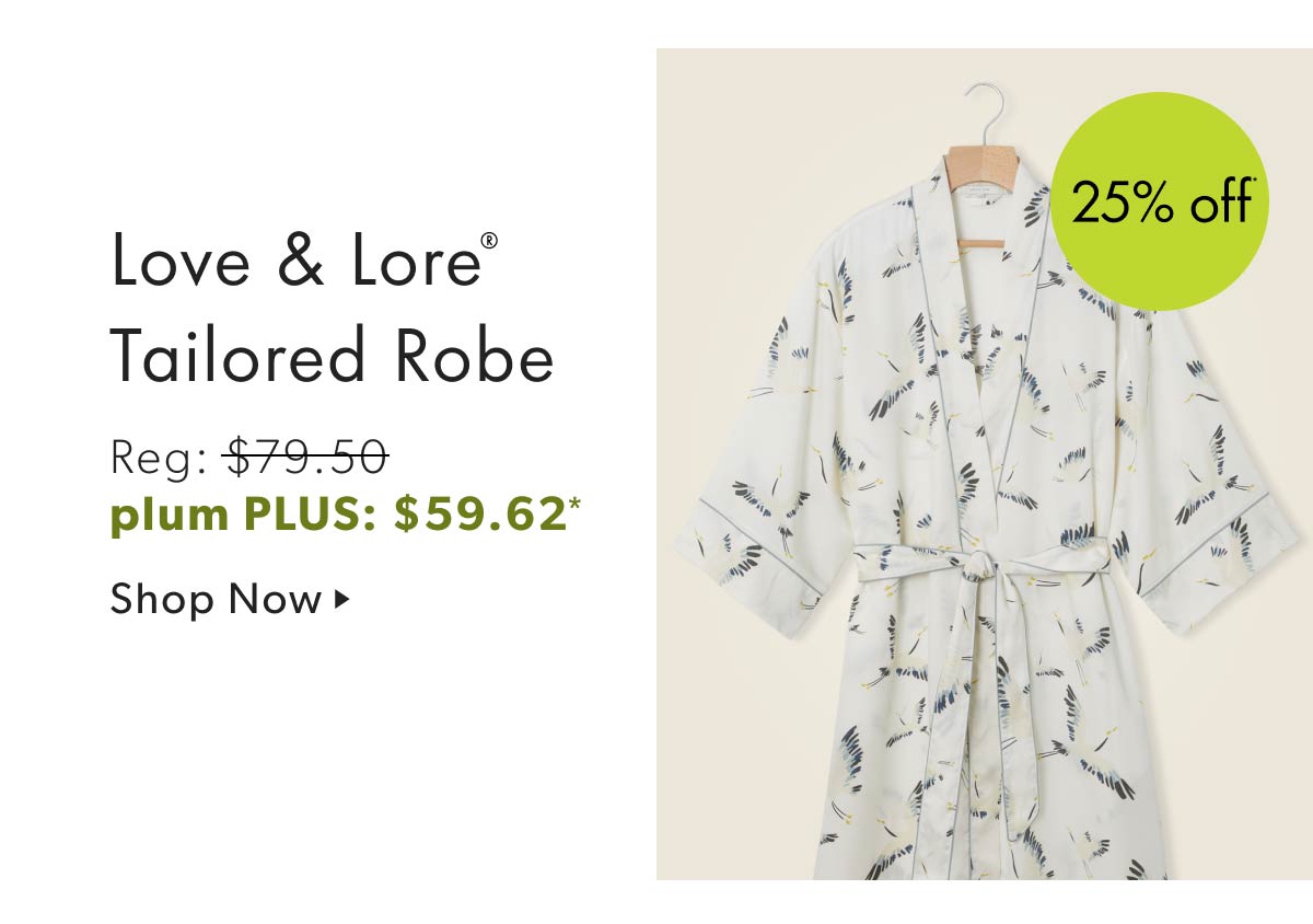 Love & Lore Tailored Robe